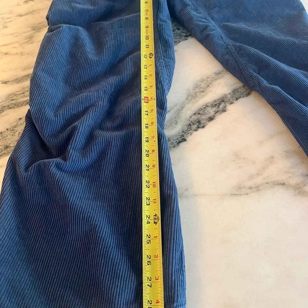 We The Free | Free People Blue Corduroy Pants XS Wide Leg Drawstring Waist - Picture 6 of 9